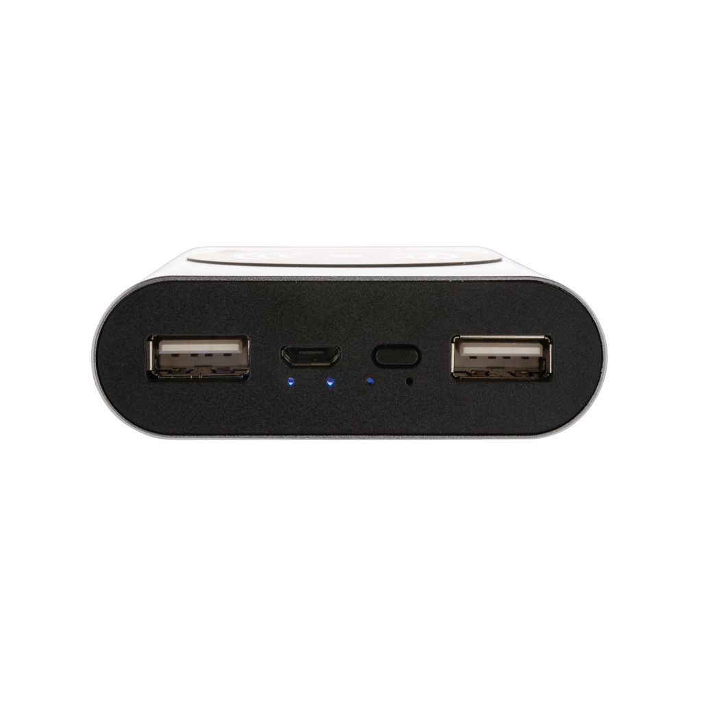Powerbanks personalizados inalámbrico de bolsillo de aluminio 5,000 mAh 4 Powerbanks personalizados inalámbrico de bolsillo de aluminio 5