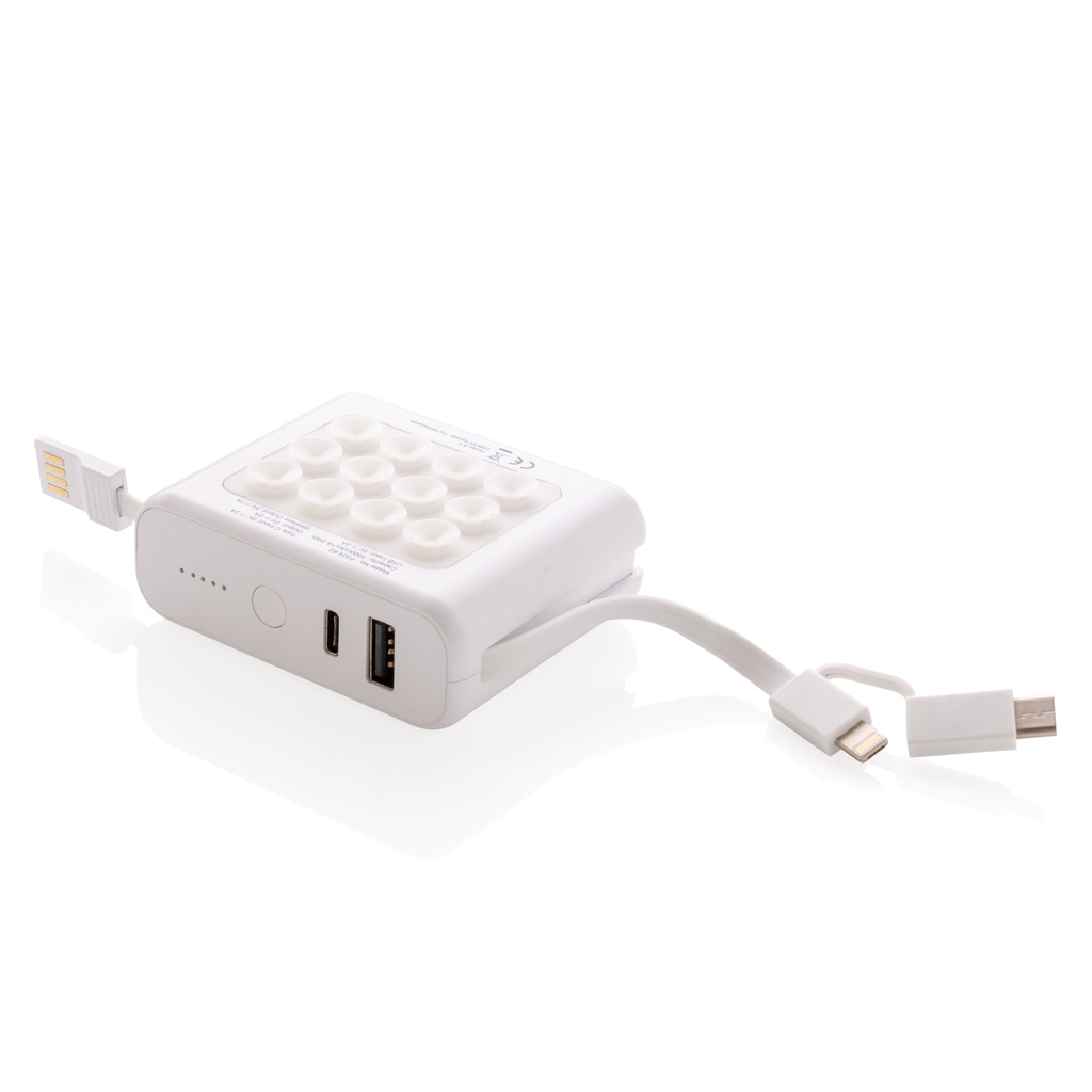 Batería inalámbrica 5.000 mAh de 5W 2 Batería inalámbrica 5.000 mAh de 5Wblanco
