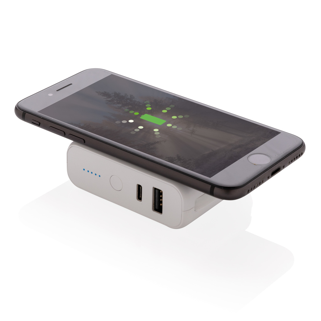 Batería inalámbrica 5.000 mAh de 5W 3 Batería inalámbrica 5.000 mAh de 5Wblanco