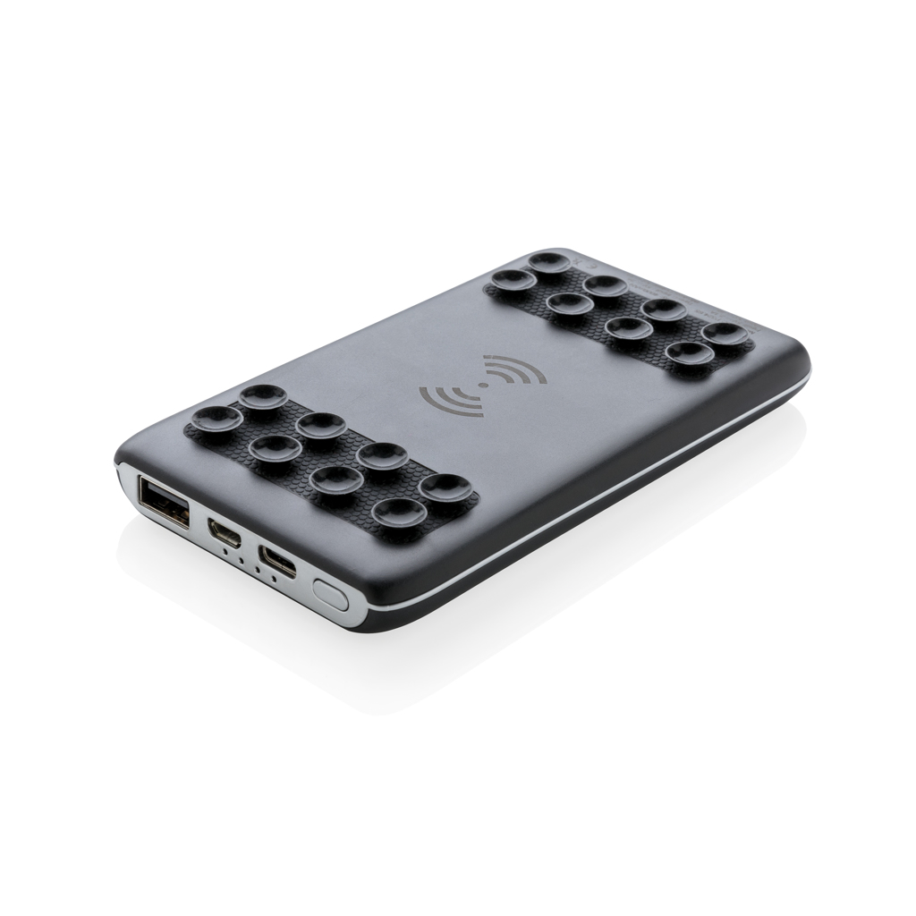 Powerbanks personalizadoss personalizados inalámbrica 4.000 mAh con ventosas 2 Powerbanks personalizadoss personalizados inalámbrica 4.000 mAh con ventosasnegro
