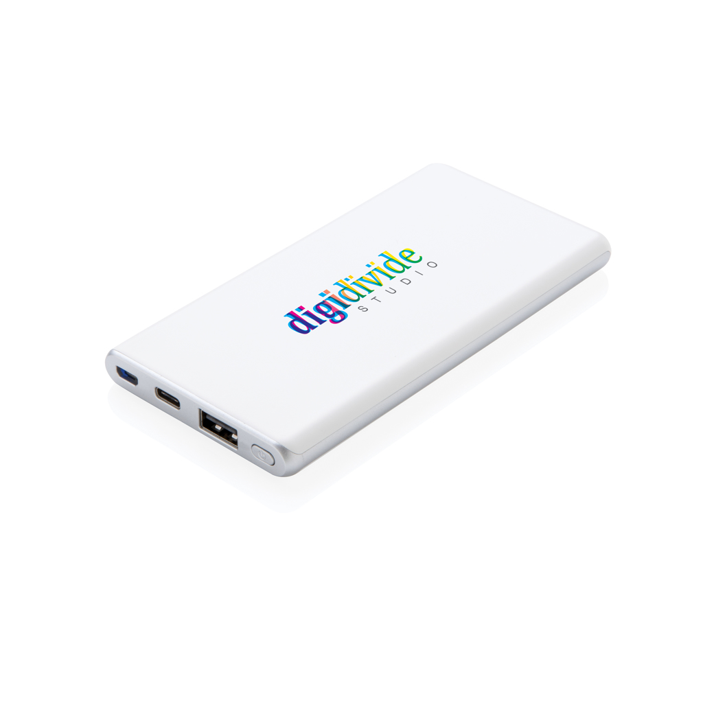 Powerbanks personalizadoss personalizados ultra rápida 5.000 mAh 7 Powerbanks personalizadoss personalizados ultra rápida 5.000 mAhblanco