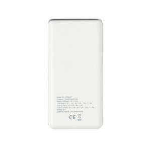 Powerbanks personalizadoss personalizados ultra rápida 10.000 mAh con PDblanco