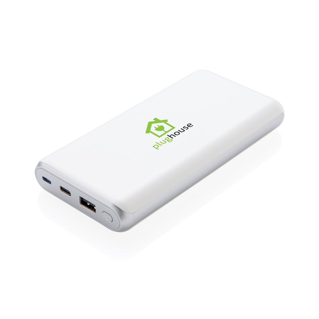 Powerbanks personalizadoss personalizados ultra rápida 20.000 mAh con PD 7 Powerbanks personalizadoss personalizados ultra rápida 20.000 mAh con PDblanco