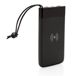 Batería externa Aria 8.000 mAh con carga inalámbrica 5Wnegro