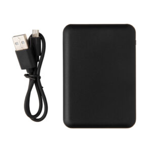 Powerbanks personalizadoss personalizados de bolsillo 5.000 mAh de alta densidadnegro