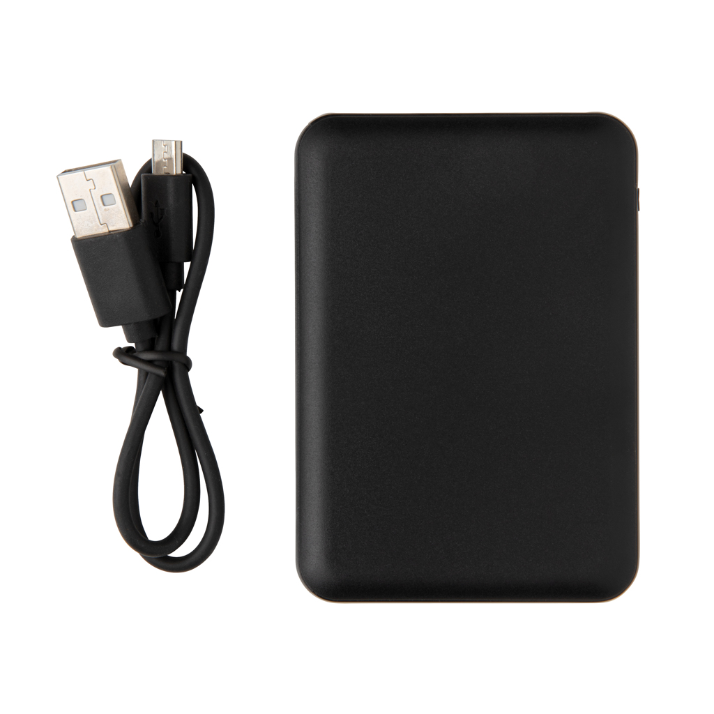 Powerbanks personalizadoss personalizados de bolsillo 5.000 mAh de alta densidad 2 Powerbanks personalizadoss personalizados de bolsillo 5.000 mAh de alta densidadnegro