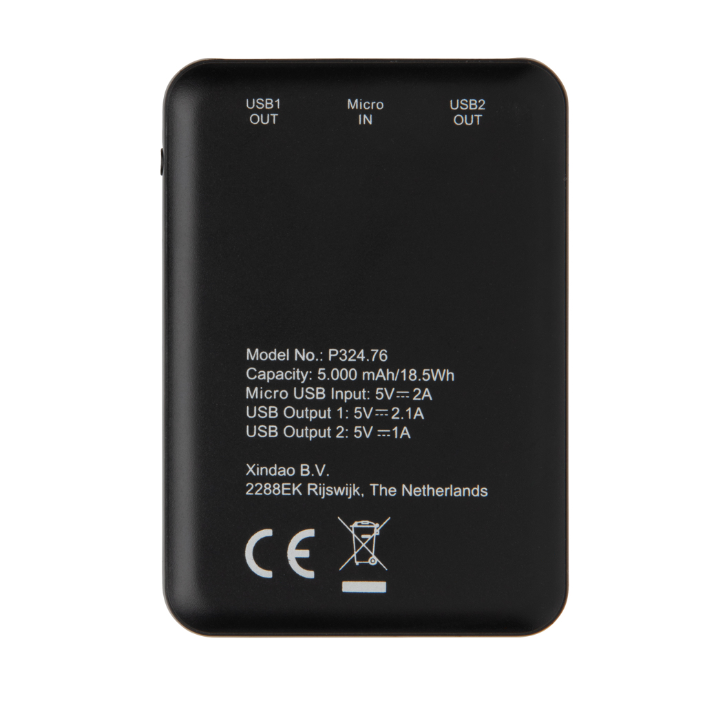 Powerbanks personalizadoss personalizados de bolsillo 5.000 mAh de alta densidad 3 Powerbanks personalizadoss personalizados de bolsillo 5.000 mAh de alta densidadnegro