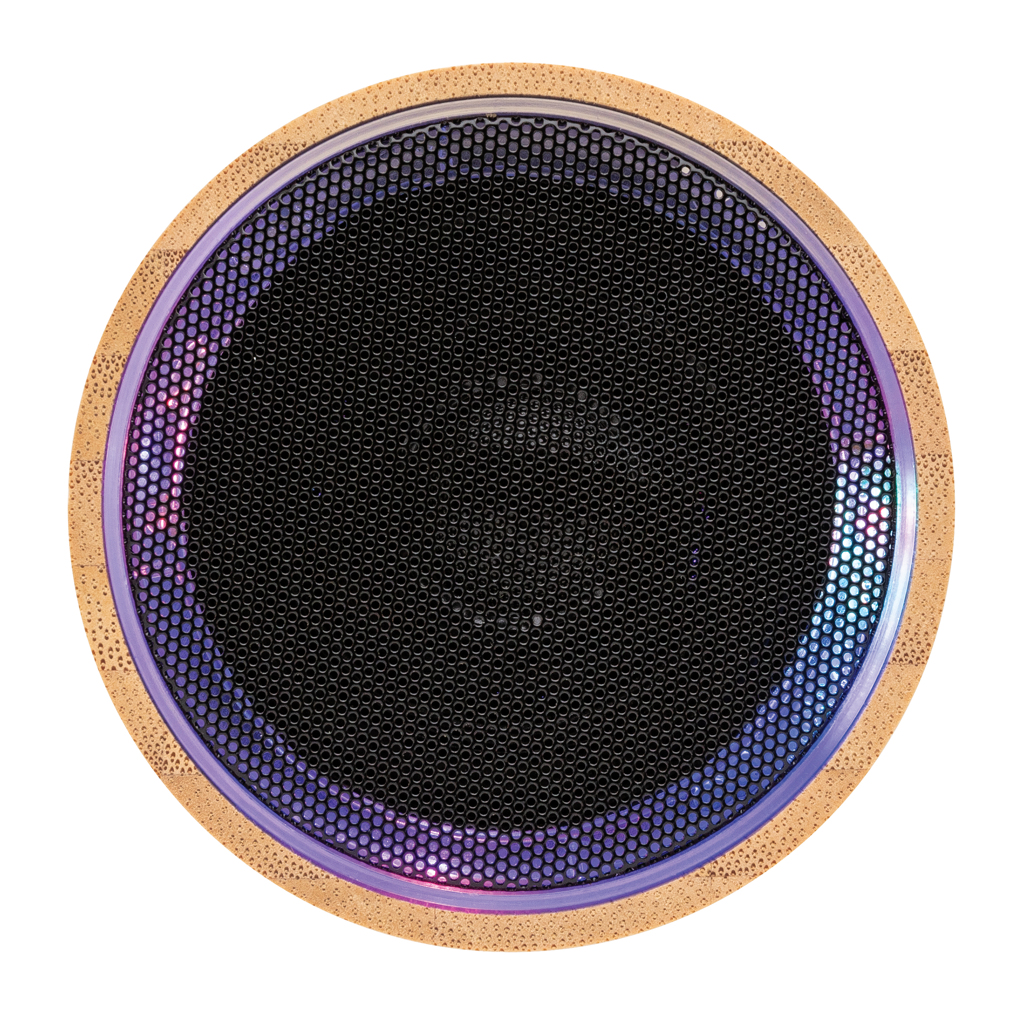 Altavoz inalámbrico de bambú 3 Altavoz inalámbrico de bambúnegro