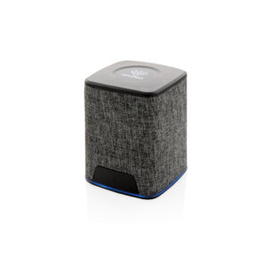 Altavoz inalámbrico 3W de tela con logo iluminado 19 Altavoz inalámbrico 3W de tela con logo iluminadogris
