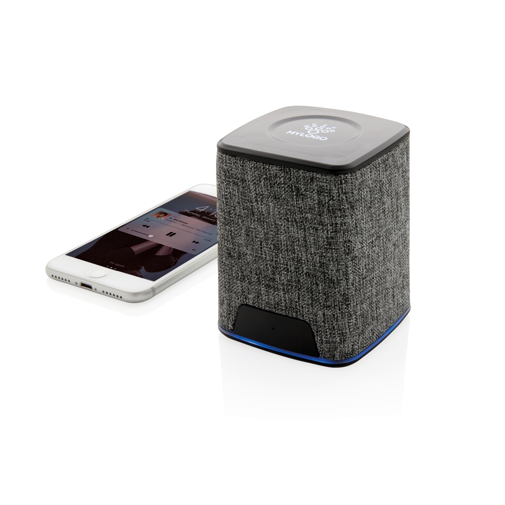 Altavoz inalámbrico 3W de tela con logo iluminado 8 Altavoz inalámbrico 3W de tela con logo iluminado - Imagen 8