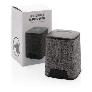 Altavoz inalámbrico 3W de tela con logo iluminado 25 P328.362 P 500