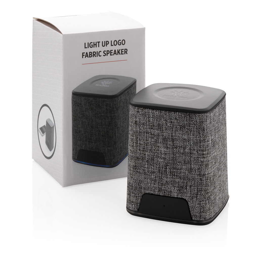 Altavoz inalámbrico 3W de tela con logo iluminado 12 Altavoz inalámbrico 3W de tela con logo iluminado - Imagen 12