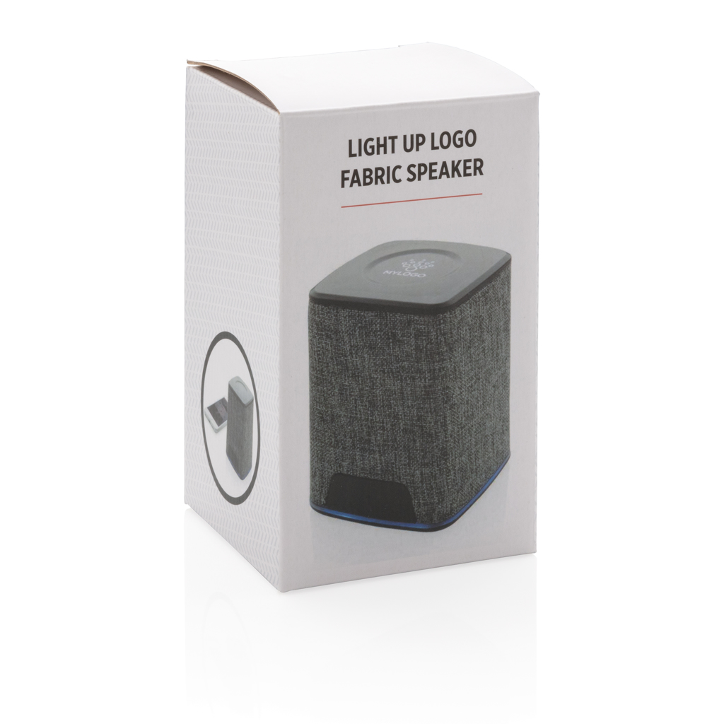 Altavoz inalámbrico 3W de tela con logo iluminado 14 Altavoz inalámbrico 3W de tela con logo iluminado - Imagen 14