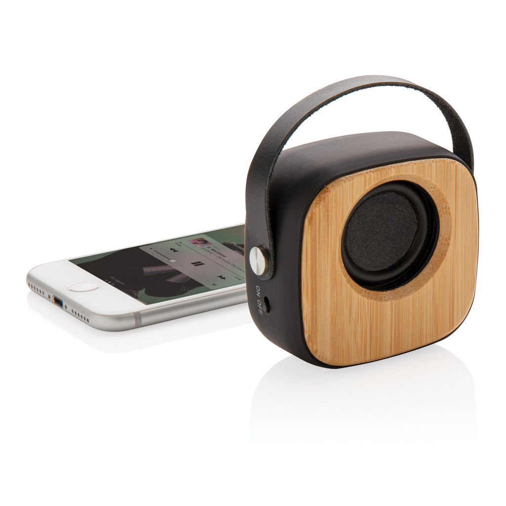 Altavoz inalámbrico moderno Bambú 3W 2 Altavoz inalámbrico moderno Bambú 3Wnegro