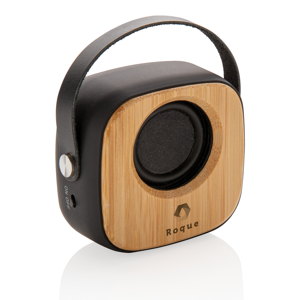 Altavoz inalámbrico moderno Bambú 3W 4 Altavoz inalámbrico moderno Bambú 3Wnegro