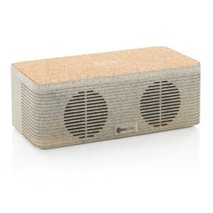 Altavoz cargador inalámbrico de paja de trigo 14 Altavoz cargador inalámbrico de paja de trigomarron