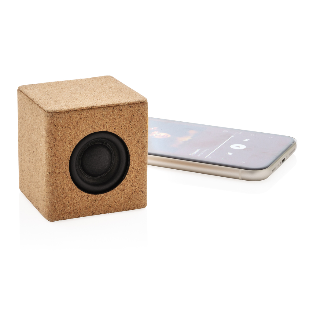 Altavoz inalámbrico 3W de corcho 2 Altavoz inalámbrico 3W de corchomarron