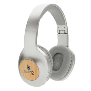 Auriculares inalámbricos Dakota bambú 13 gris