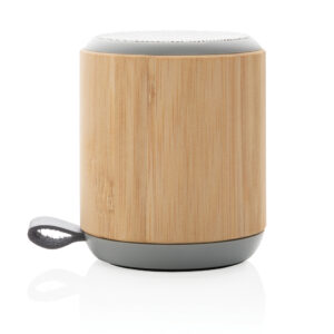 Altavoz inalámbrico de bambú y tela de 3Wmarron
