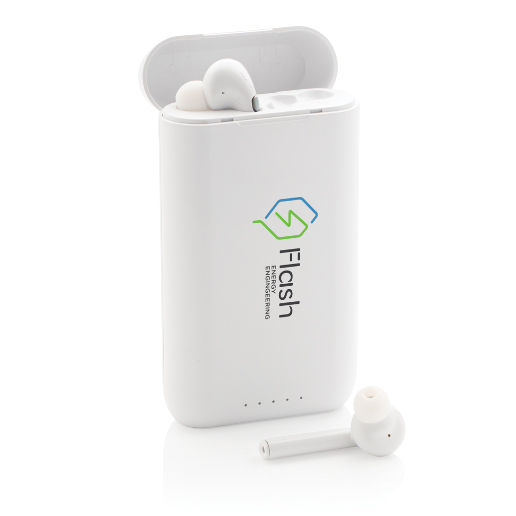 Auriculares Liberty TWS con powerbank de 5.000 mAh 5 Auriculares Liberty TWS con powerbank de 5.000 mAhblanco