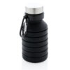 Botellas personalizadas  de silicona plegable antigoteo con tapa