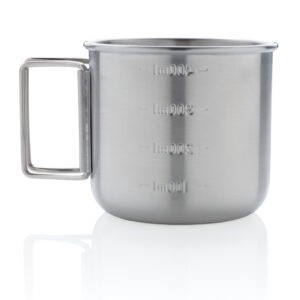 Taza Explorer de acero inoxidable de una sola capaplata