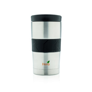 Taza de café segura para lavavajillasplata