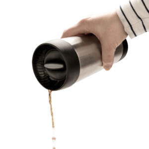 Termo de café de fácil lavadoplata