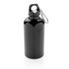 Botellas personalizadas  deportiva de aluminio reutilizable con mosquetón