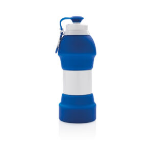 Botellas personalizadas  deporte plegable de siliconaazul