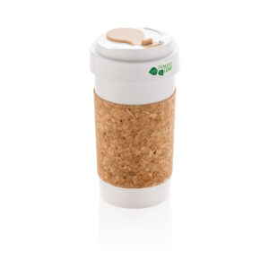 Lata PLA 400ml con exterior de corchoblanco