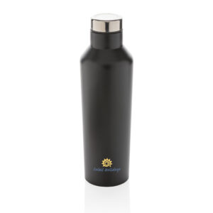 Botellas personalizadas  de agua moderna de acero inoxidable al vacíonegro
