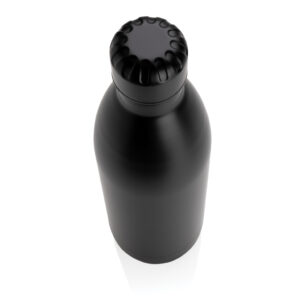 Botellas personalizadas  de acero inoxidable al vacío de color sólido 1Lnegro