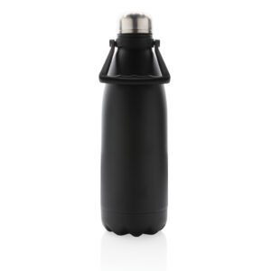 Botellas personalizadas  grande de acero inoxidable al vacío 1.5Lnegro