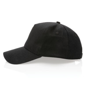 Gorra de algodón reciclado Impact 280gr con trazador AWARE™negro