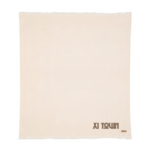 Manta tejida Ukiyo Aware ™ Polylana® 130x150cmblanquecino