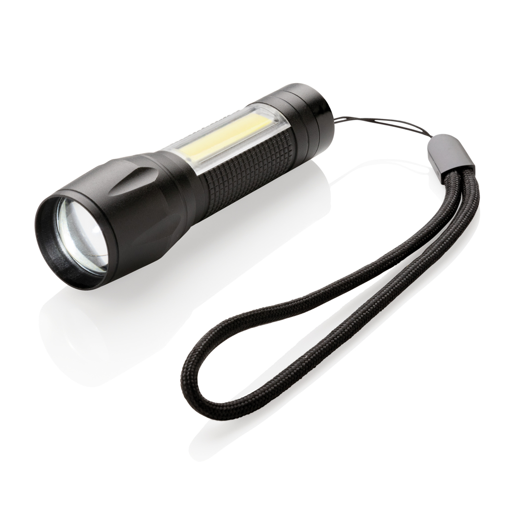 Linterna focus LED 3W con COB 1 Linterna focus LED 3W con COB