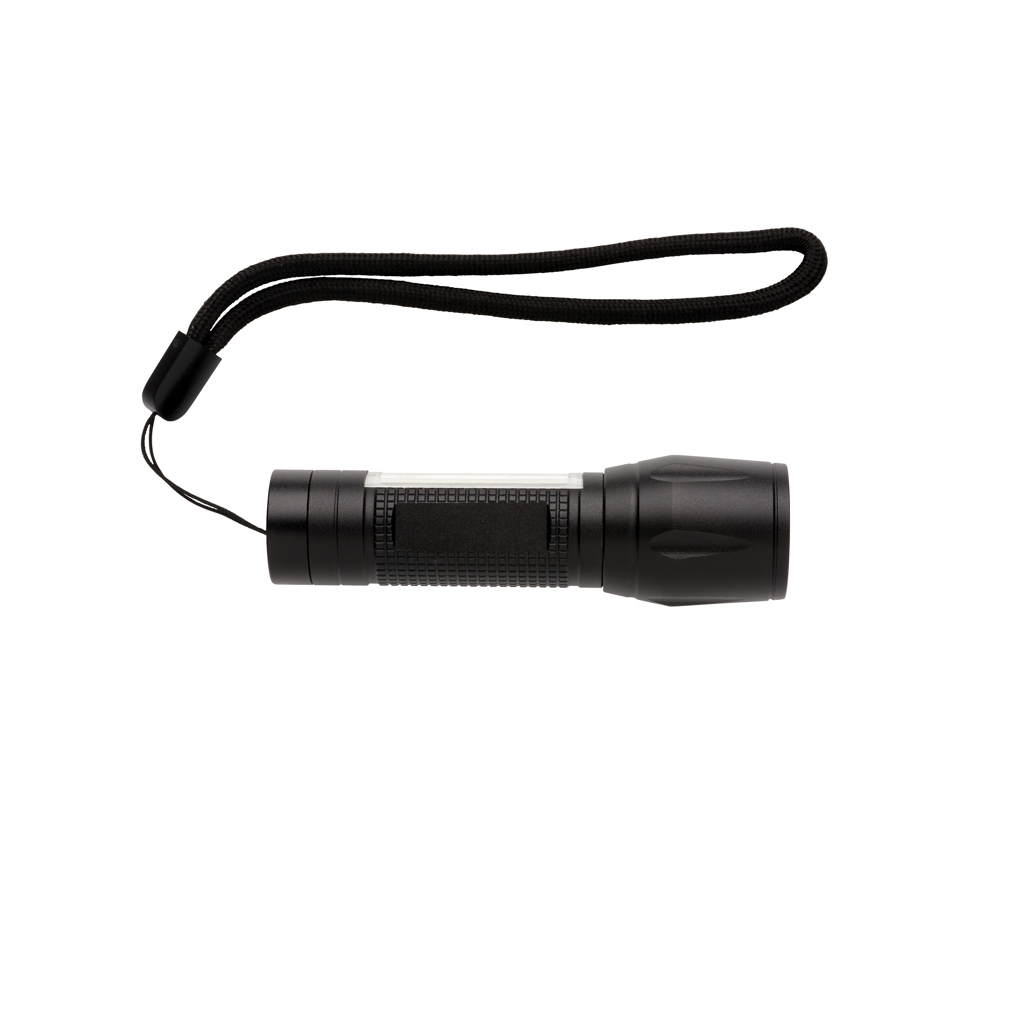 Linterna focus LED 3W con COB 2 Linterna focus LED 3W con COBnegro