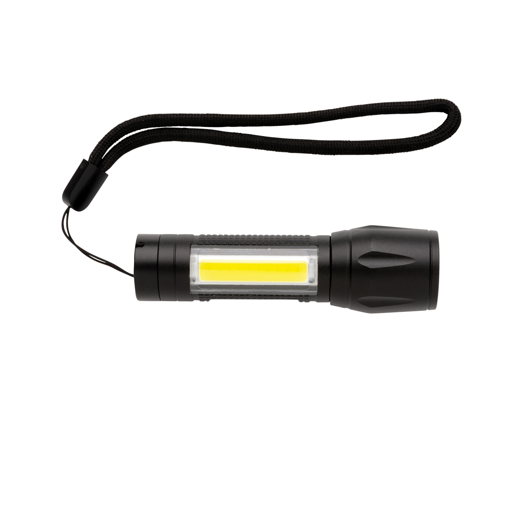 Linterna focus LED 3W con COB 3 Linterna focus LED 3W con COBnegro