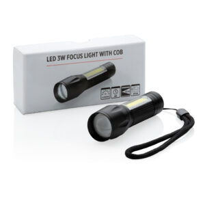 Linterna focus LED 3W con COB 14 P513.521 P 500