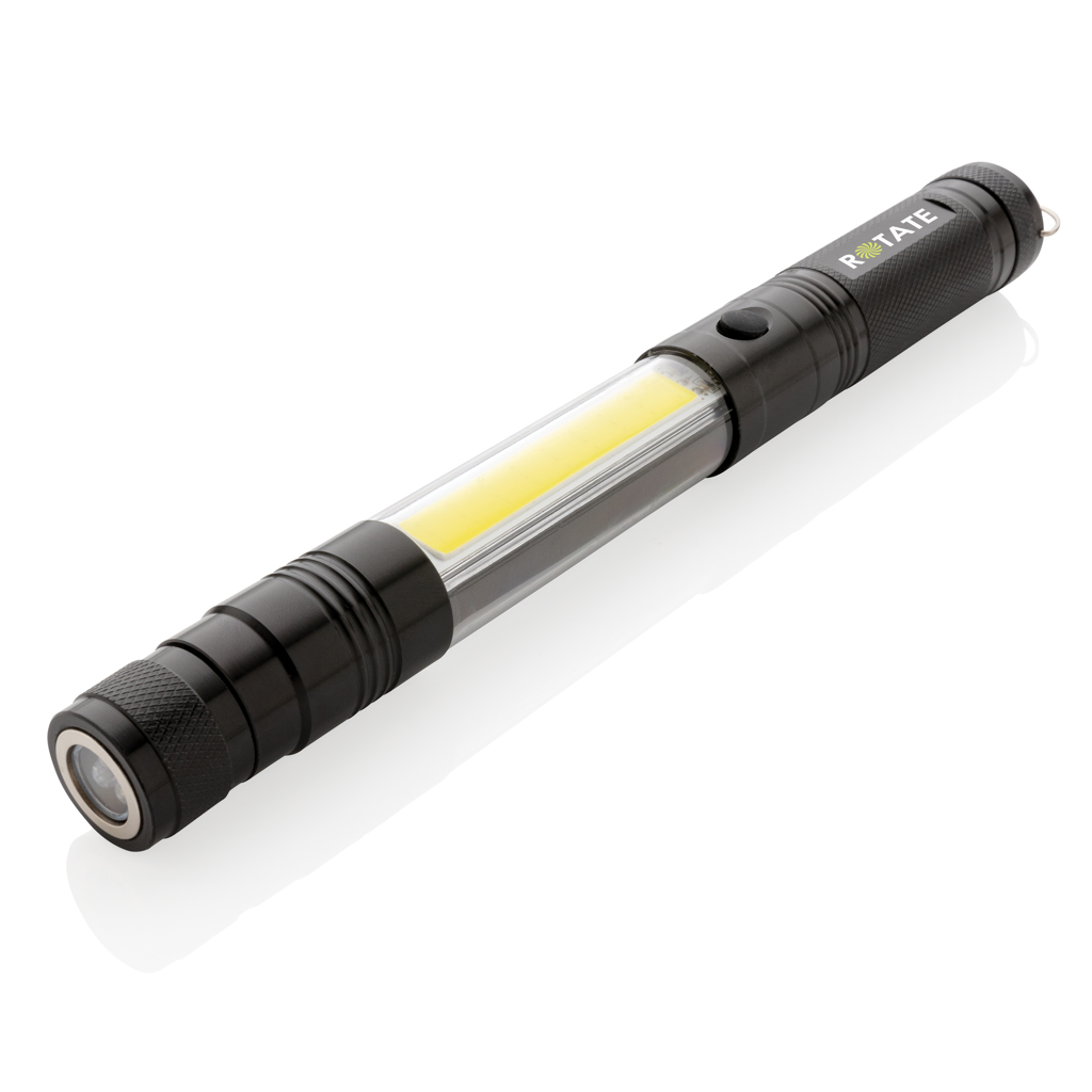 Gran luz telescópica con COB 8 Gran luz telescópica con COBnegro