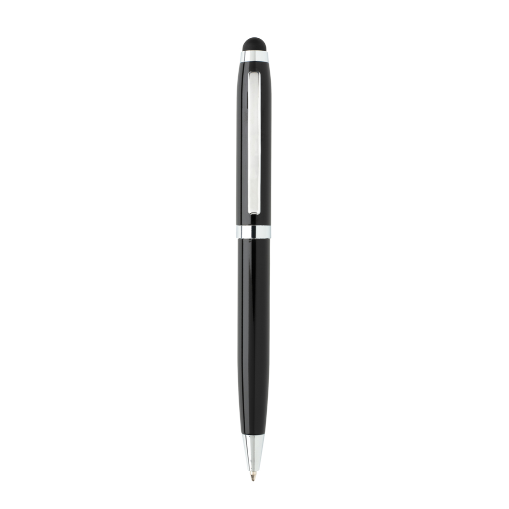 Bolígrafos publicitarios stylus con luz COB 3 Bolígrafos publicitarios stylus con luz COBnegro