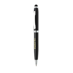 Bolígrafos publicitarios stylus con luz COB 12 Bolígrafos publicitarios stylus con luz COBnegro