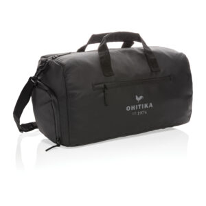 Bolsa Fashion de fin de semana negra sin PVCnegro