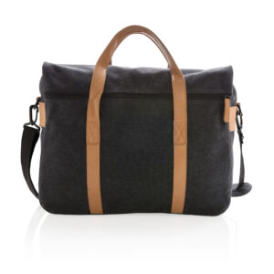 Bolsa para portátil de lona sin PVCnegro