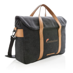 Bolsa para portátil de lona sin PVCnegro