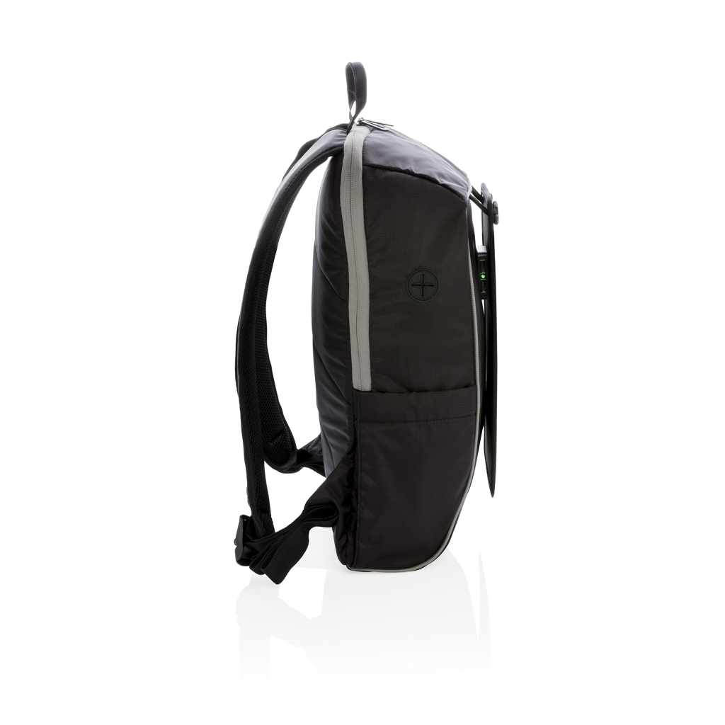 Mochila con panel solar sin PVC 6 Mochila con panel solar sin PVCnegro