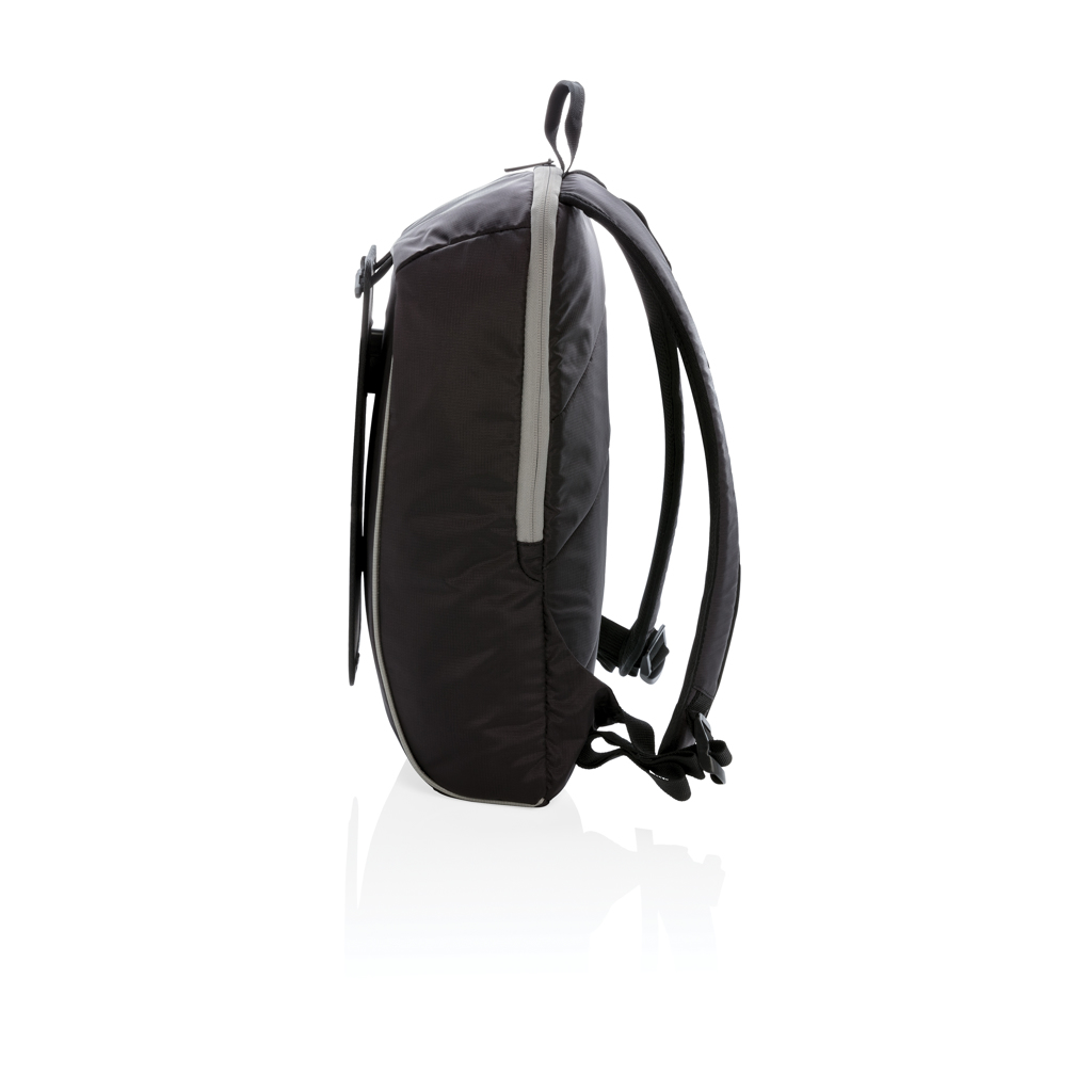 Mochila con panel solar sin PVC 7 gris