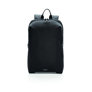 Mochila para portátil Swiss Peak con RFID y USB sin PVCnegro