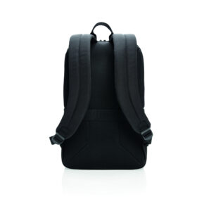 Mochila para portátil Swiss Peak con RFID y USB sin PVCnegro